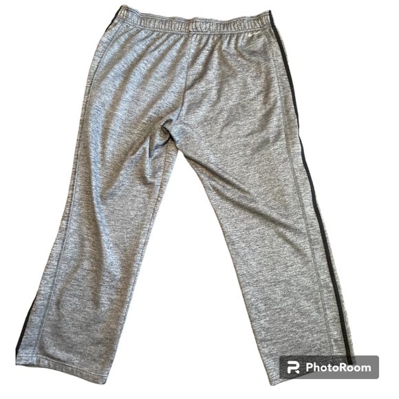 ADIDAS CLIMAWARM ATHLETIC PANTS, GRAY AND BLACK, SIZE XXL - Picture 7 of 7